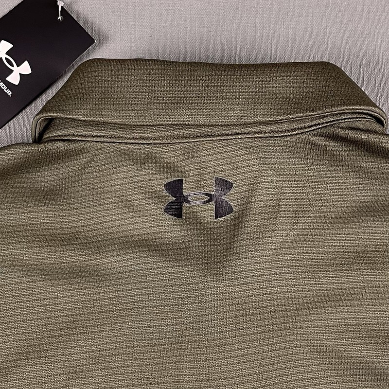 NWT Under Armour Shirt UA Tech Polo Men's M Loose Fit Green Performance Golf NEW gallery