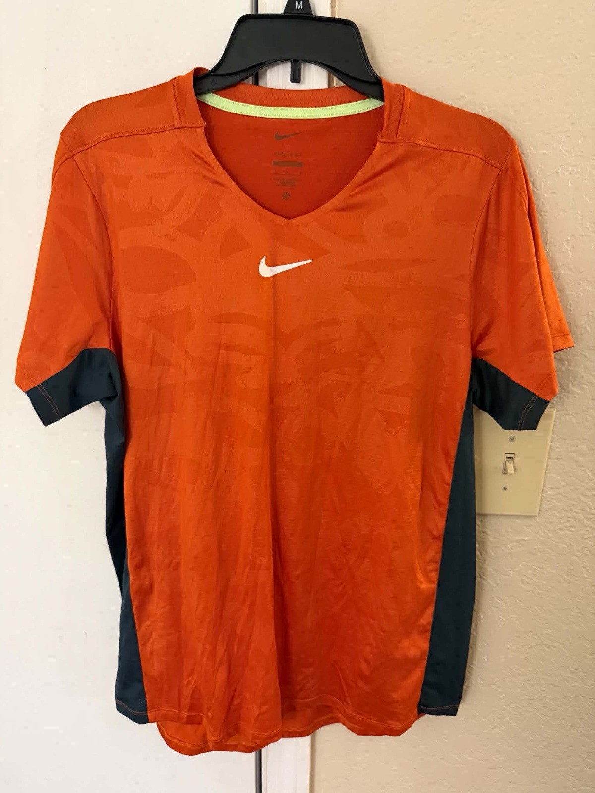 Nike Court Dri-FIT Advantage Printed Tennis Shirt Size Large DX5538-893 gallery