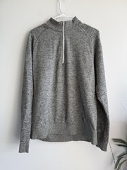 Lululemon Mens Engineered Warmth Half Zip Pullover Size L Wool Blend Long Sleeve