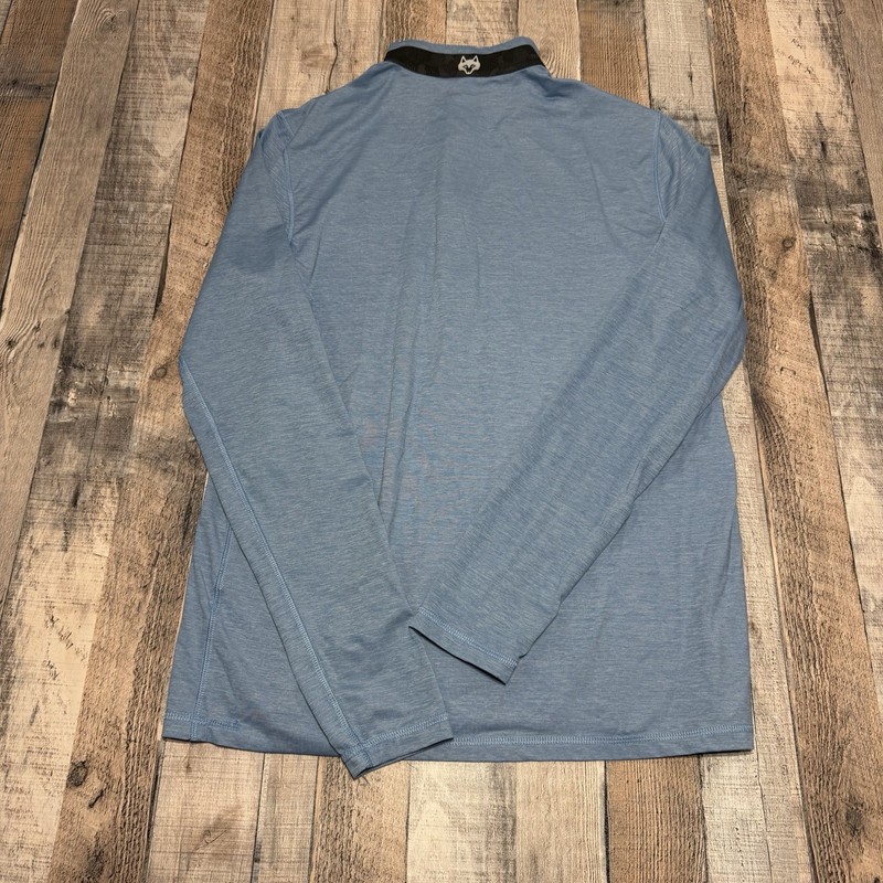 Greyson Quarter Zip Pullover Mens Small Blue Performance Golf Wolf Lightweight gallery