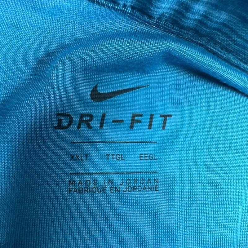 Nike Dri-FIT Mens XXLT Blue Heathered Quarter Zip Pullover Performance Shirt gallery