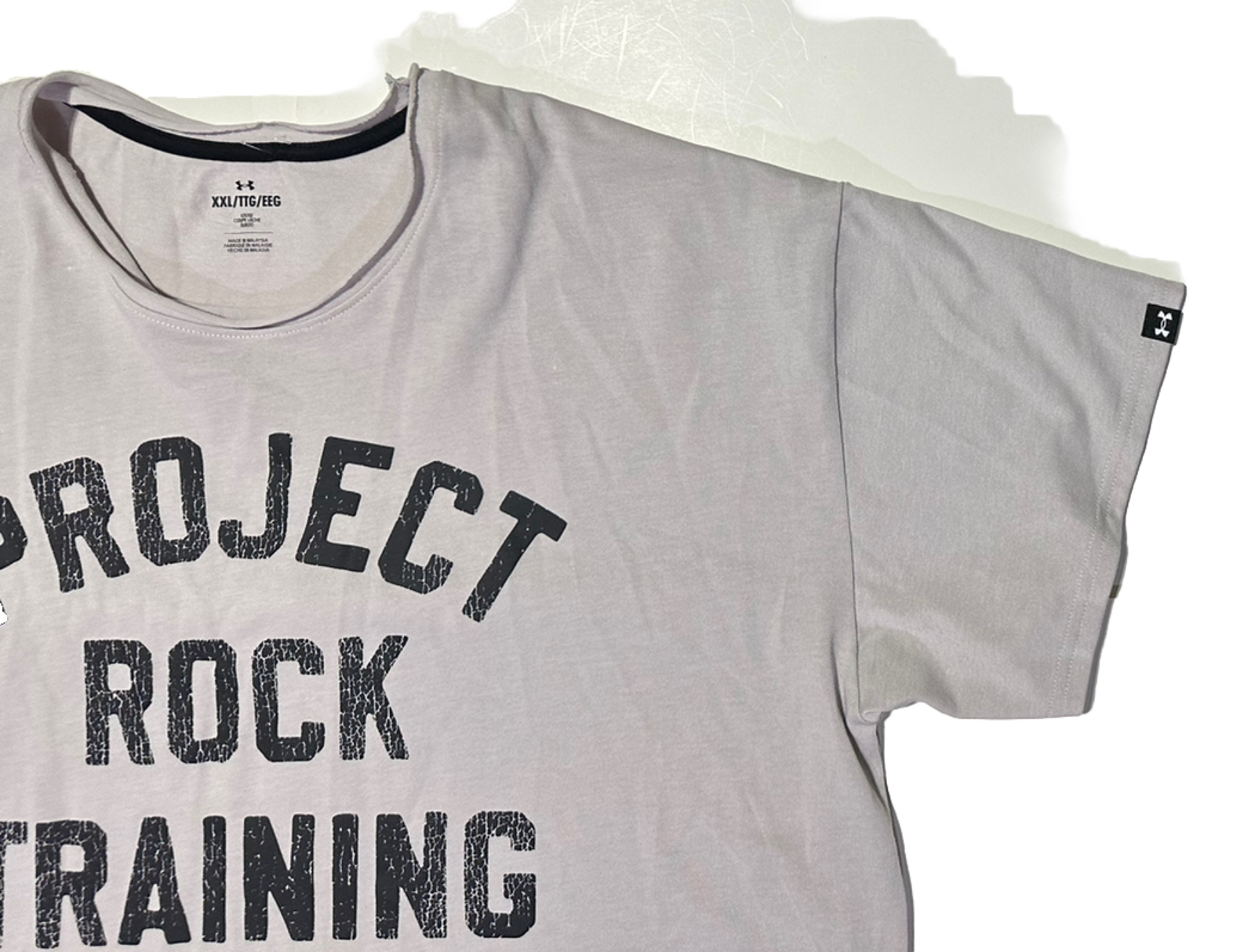 Under Armour Project Rock Training Cutoff Shirt Gray Men’s Size 2XL NWT gallery