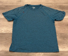 Rhone Reign Spacedye Performance Short Sleeve T-Shirt Blue Gym Train Mens L