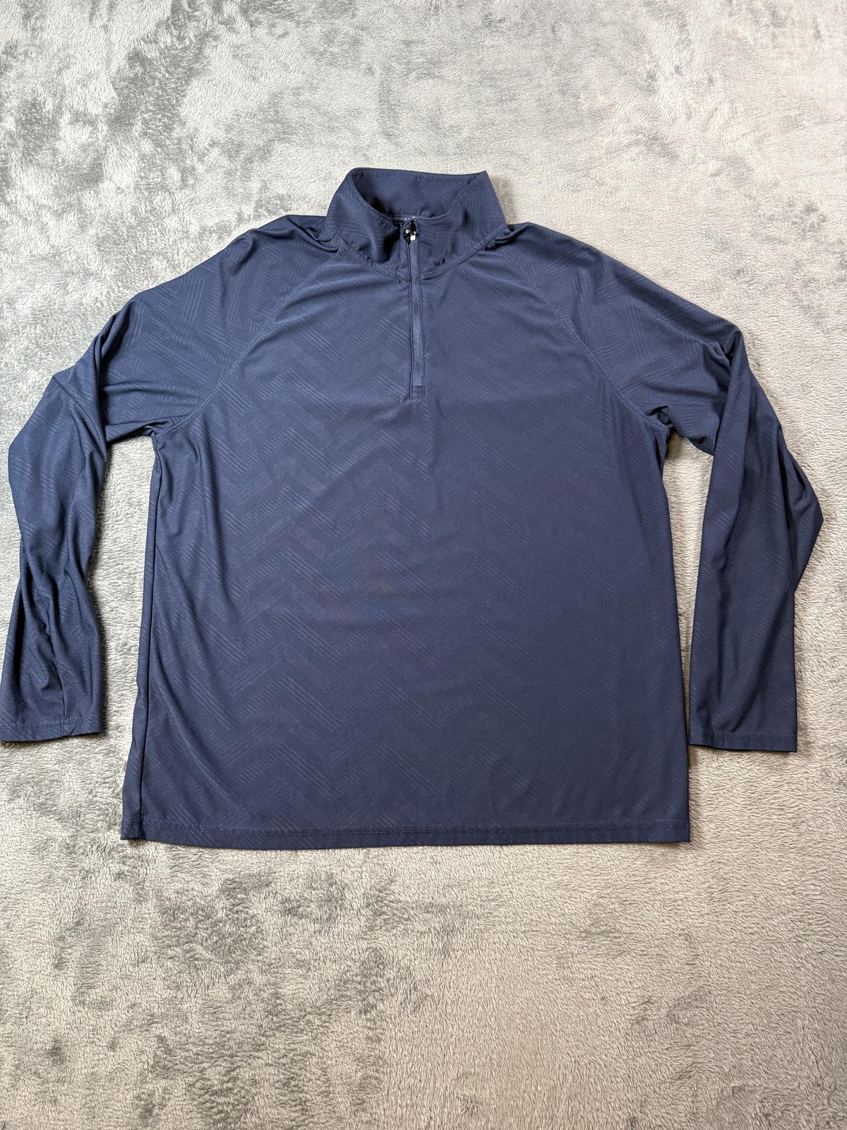 Gerry Pullover Mens Large Navy Blue Quarter Zip Performance Shirt Athletic gallery