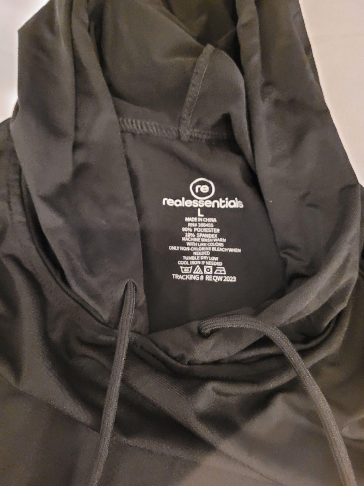 Mens Workout Shirt With Hood Size Large gallery