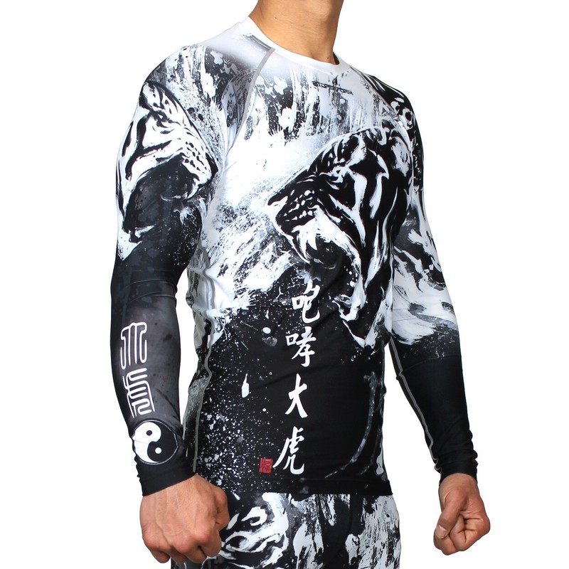 Base layer Skin Tight Compression Under Rash guard Long Sleeve Top Gym Diving gallery