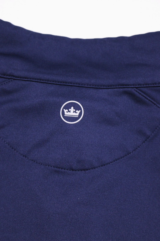 Peter Millar Quarter Zip Neck Pullover Men's M Navy Blue Recycled Poly Golf L/S gallery