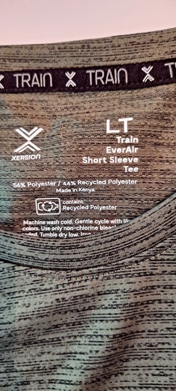 Athletic Activewear Men's Xersion Everair Green Heather LT Sports Tshirt Dry gallery