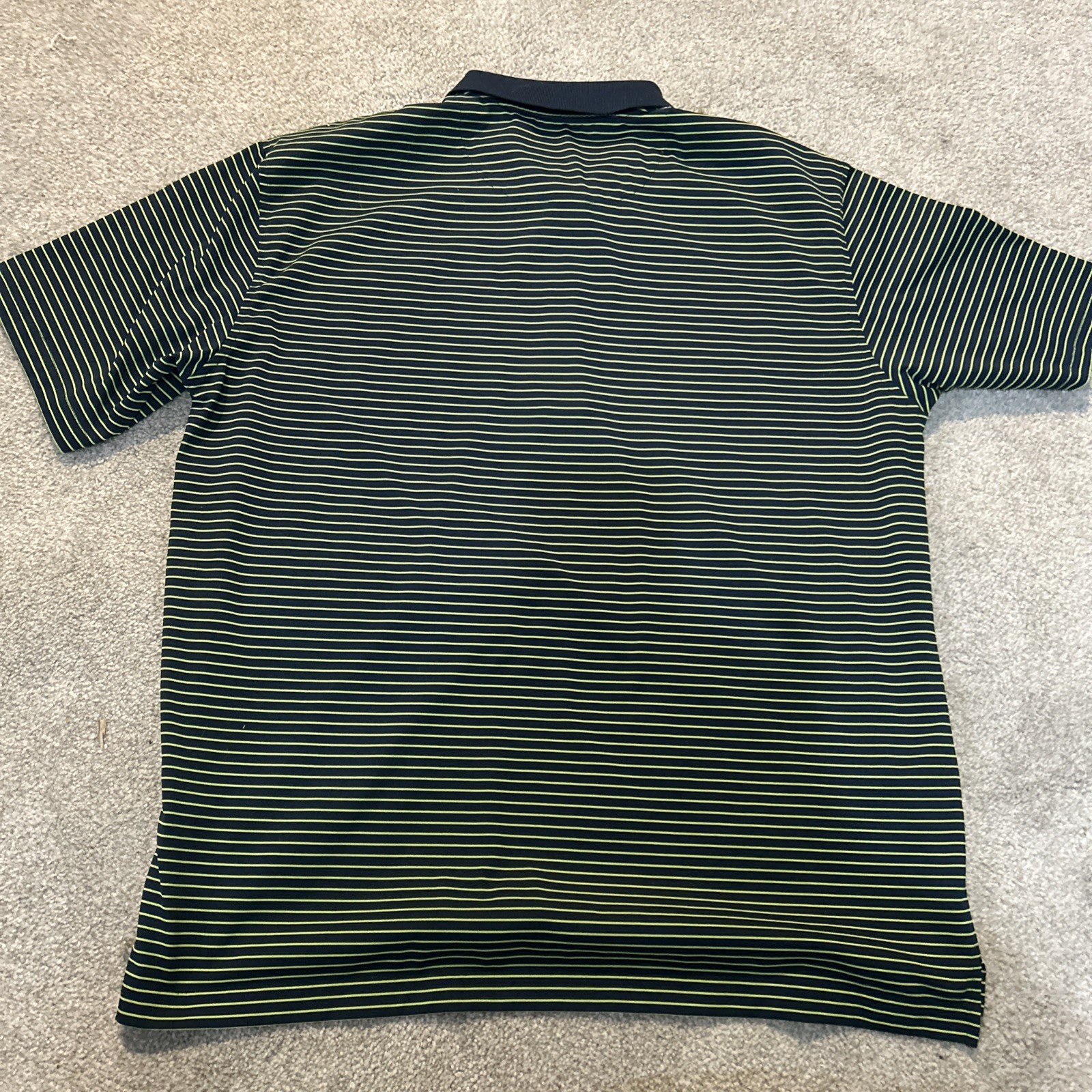 Jack Nicklaus XL Polo Shirt Green White Striped, Athletic Golf gallery