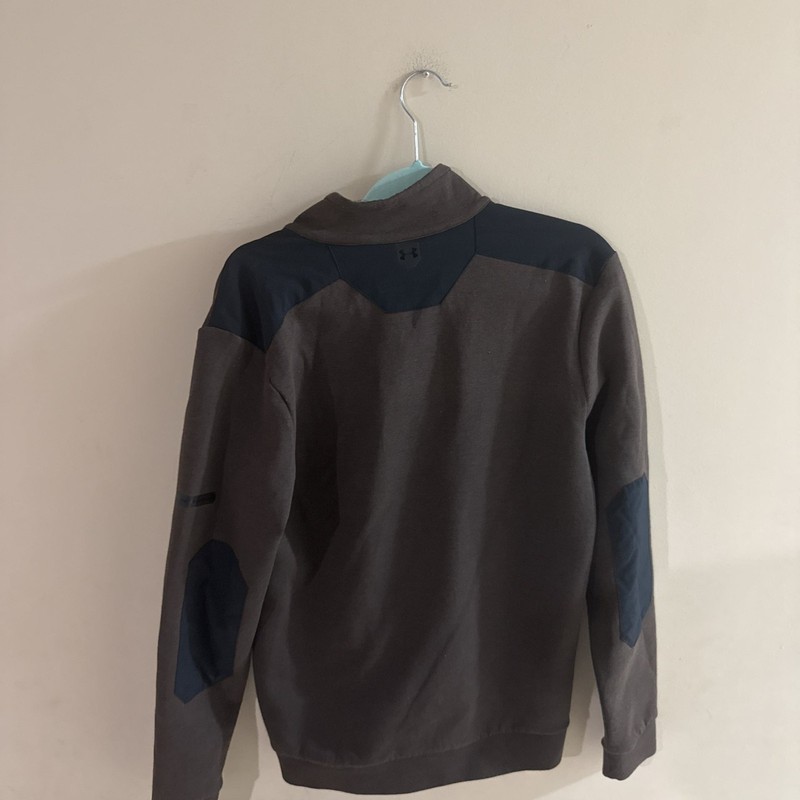 Under Armour Men's Black/Gray Snap Mock Neck Pullover M gallery