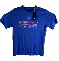 Adidas Tennis NYC Graphic T-Shirt Lucid Blue Men’s Size Medium IW0147