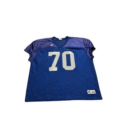 Russell Athletic Football Jersey Mens 3XL Blue 70 Excellent Mesh Practice Shirt