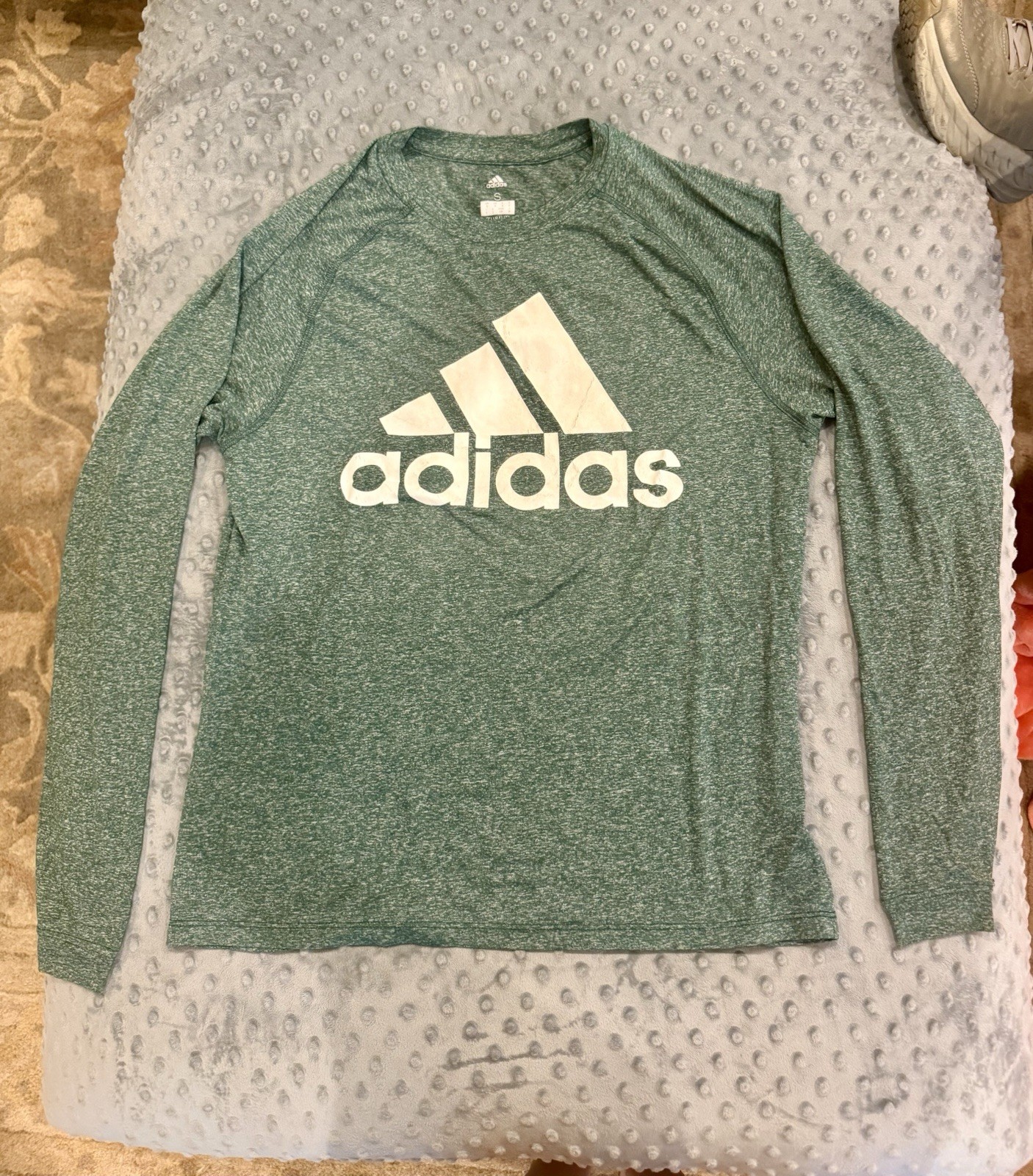 adidas Climalite Green Long Sleeve Size Small gallery