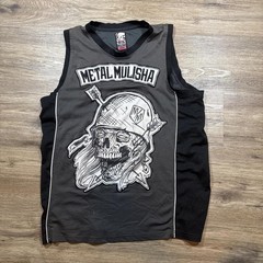 Metal Mulisha Men’s Black and Grey Vest