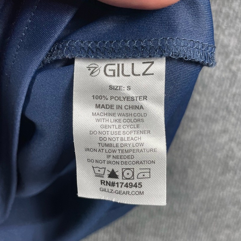 Gillz Dry Fit Fishing Shirt Men's Small Blue Long Sleeve Stretch Outdoors gallery