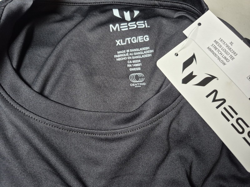 Messi #10 Men's Black Performance Athletic Soccer T-Shirt Jersey Style XL gallery