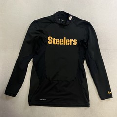 Nike Pittsburgh Steelers NFL On-Field Dri Fit Long Sleeve Mock Neck XL Black