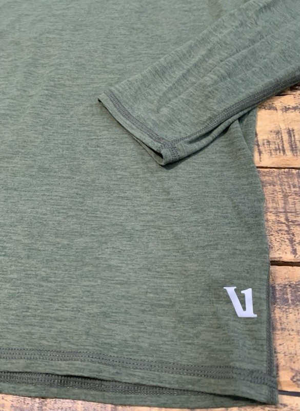 EUC VUORI Mens L Ease Performance 1/2 Zip 2.0 Mock Neck Green Long Sleeve gallery