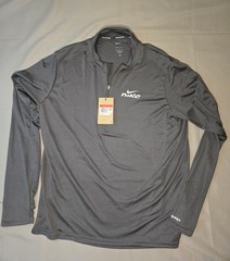 Nike Mens Dri-FIT Pacer Flash 1/2-Zip Running Top Dark Gray IB3772-070 Large NWT