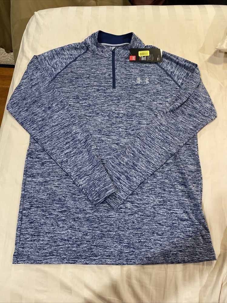 Under Armour Men’s Tech 2.0 1/2 Zip Long Sleeve 1242220-411 Navy Sz S