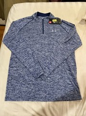 Under Armour Men’s Tech 2.0 1/2 Zip Long Sleeve 1242220-411 Navy Sz S