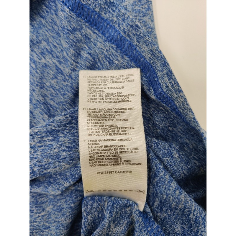 Adidas Climalite Mens XL Blue Heather Short Sleeve Performance Training Tee gallery