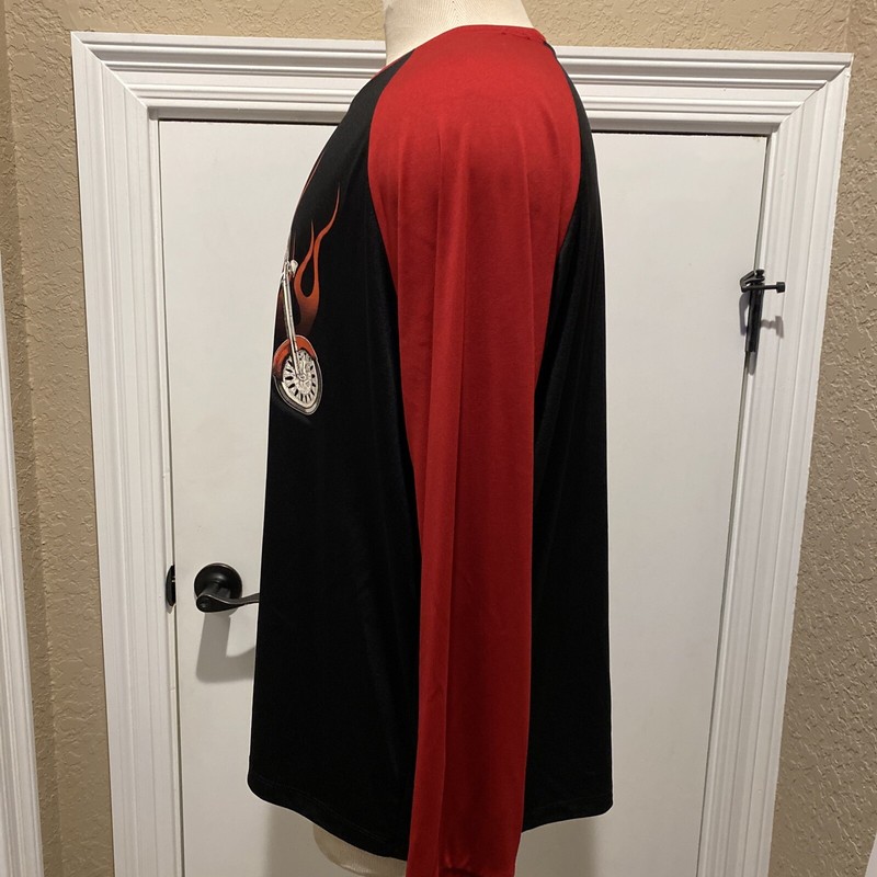 Men's Motorcycle V Twins Cycles Long Sleeve Performance Shirt Sz 2XL Solar Gear gallery