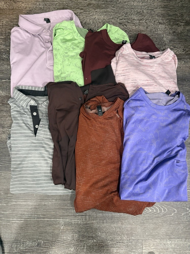 Lot of 8 Shirts Men’s Lululemon Size Large