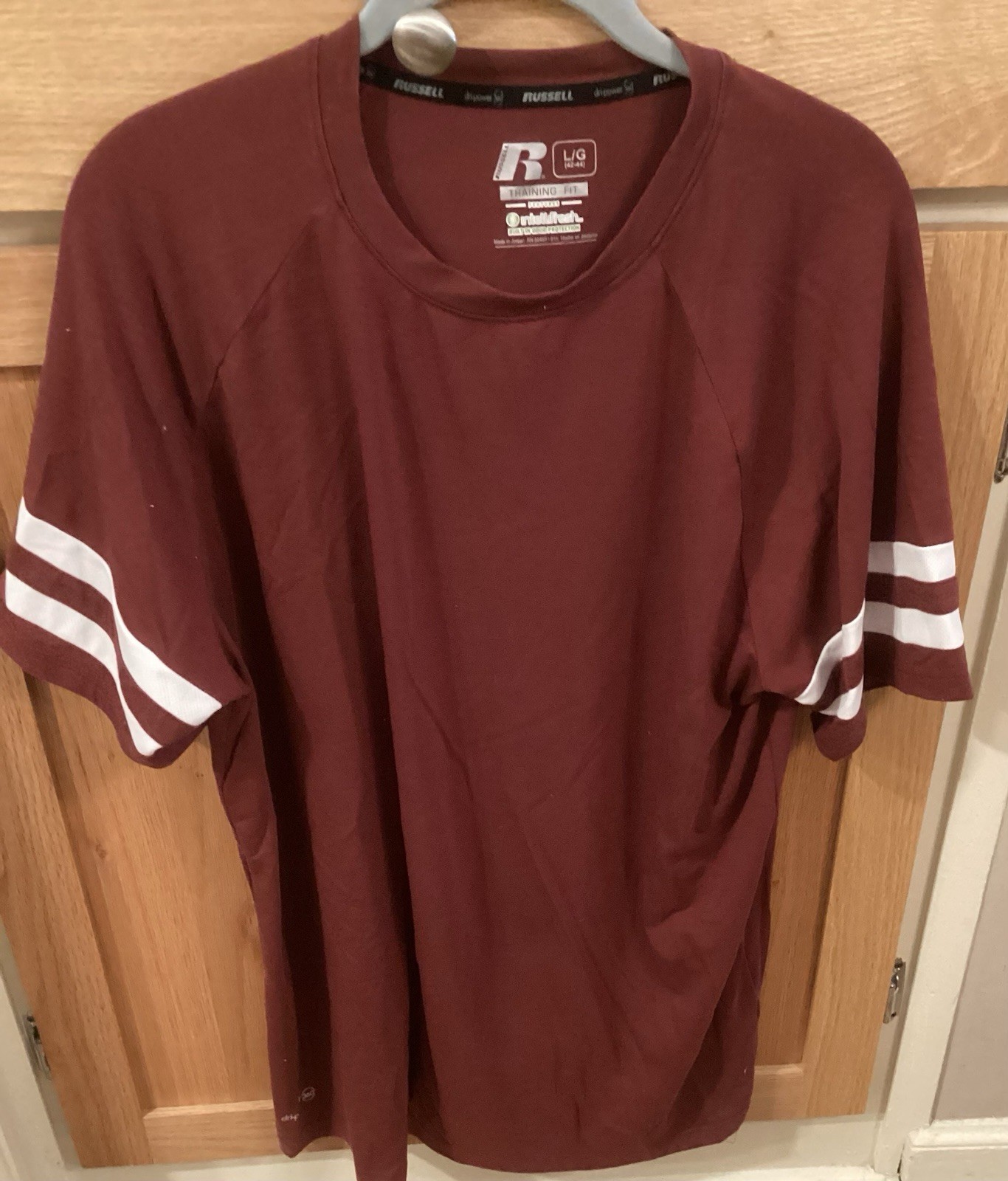 Russell Training Fit Intellifresh Dripower 360 Tee Shirt Carmine Size Large gallery