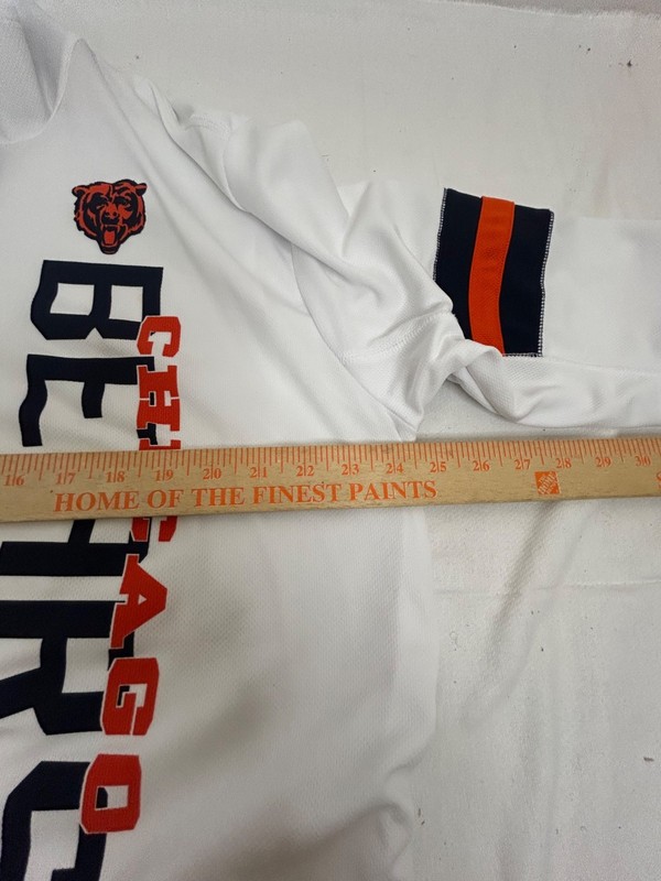 NFL Chicago Bears 1/4 Zip Pullover White Long Sleeve Shirt Size XL NEW Adult gallery