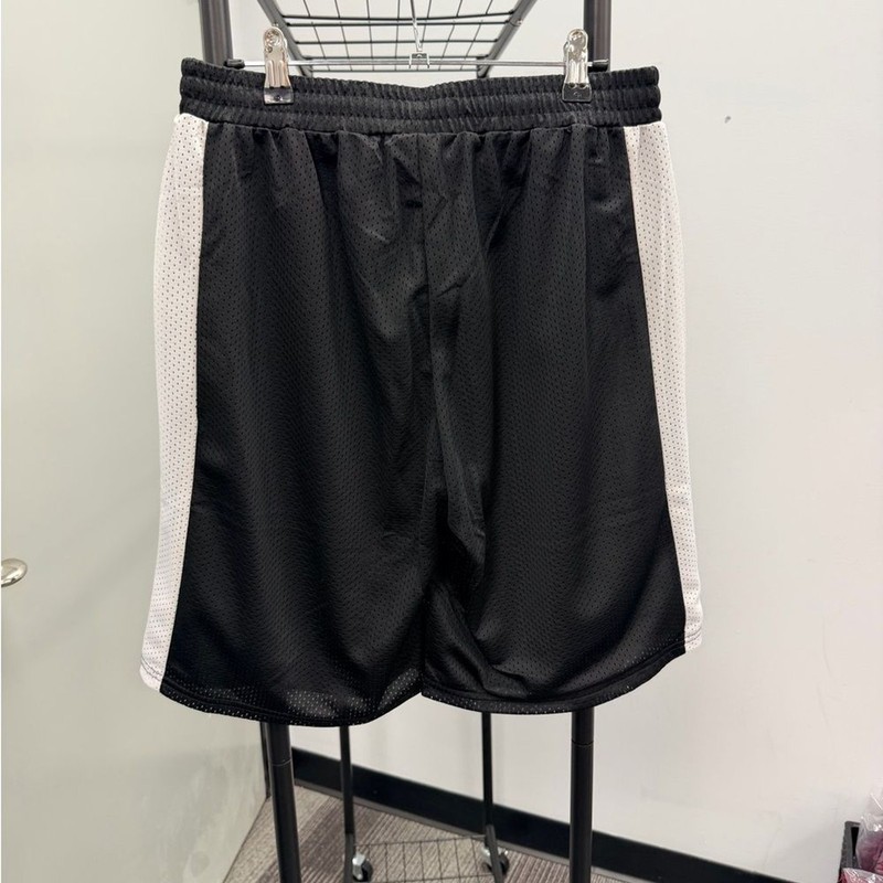 2pc Men's Sports Jersey and shorts set NWT Black and White gallery