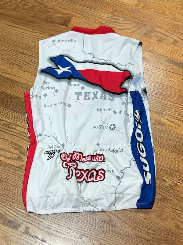 SUGOI Texas Longhorn Cycling Jersey - Red, Blue, White gallery