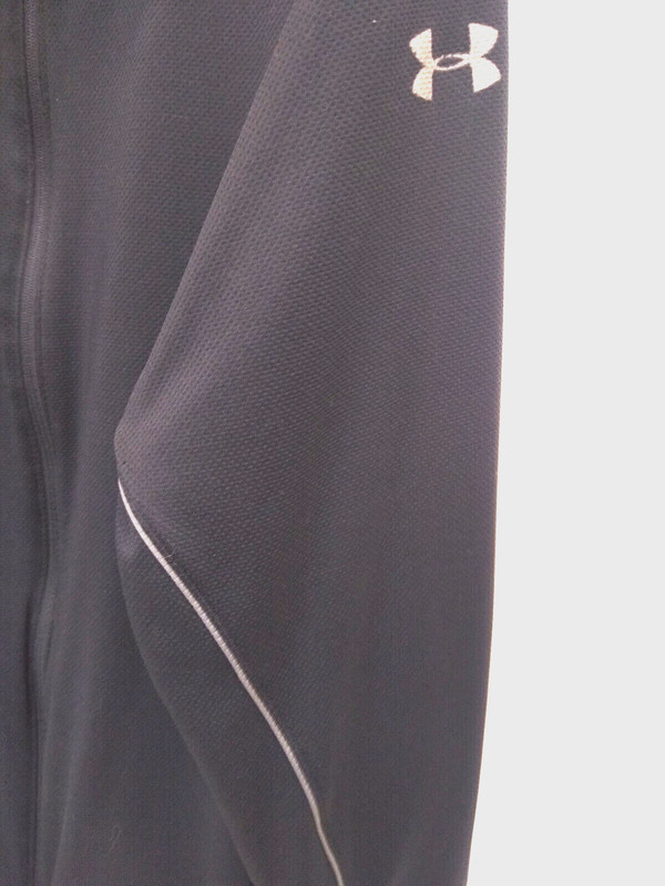 UNDER ARMOUR, FULL FRONT ZIP, SIDE POCKETS, BLACK, STAND UP COLLAR, SZ 2XL gallery
