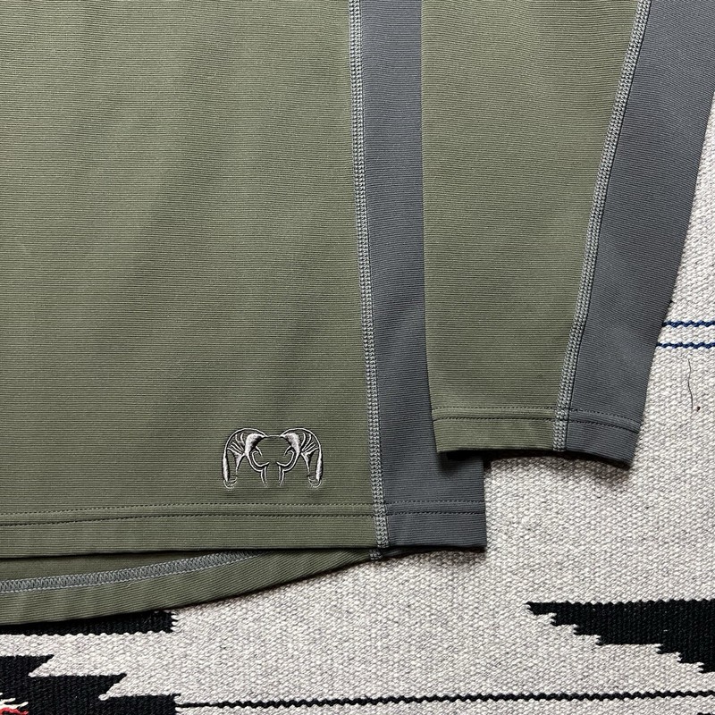 Kuiu Half Zip Pullover Hunting Longsleeve Mens Size Large Green gallery