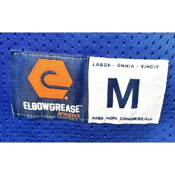 Vintage Elbow Grease Racing Jersey Mens M Blue Mesh Y2K Moto Football BMX gallery
