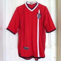 England Futbol Jersey Soccer Shirt Red SPORT INTER 2002 Collection VTG 43″ Chest