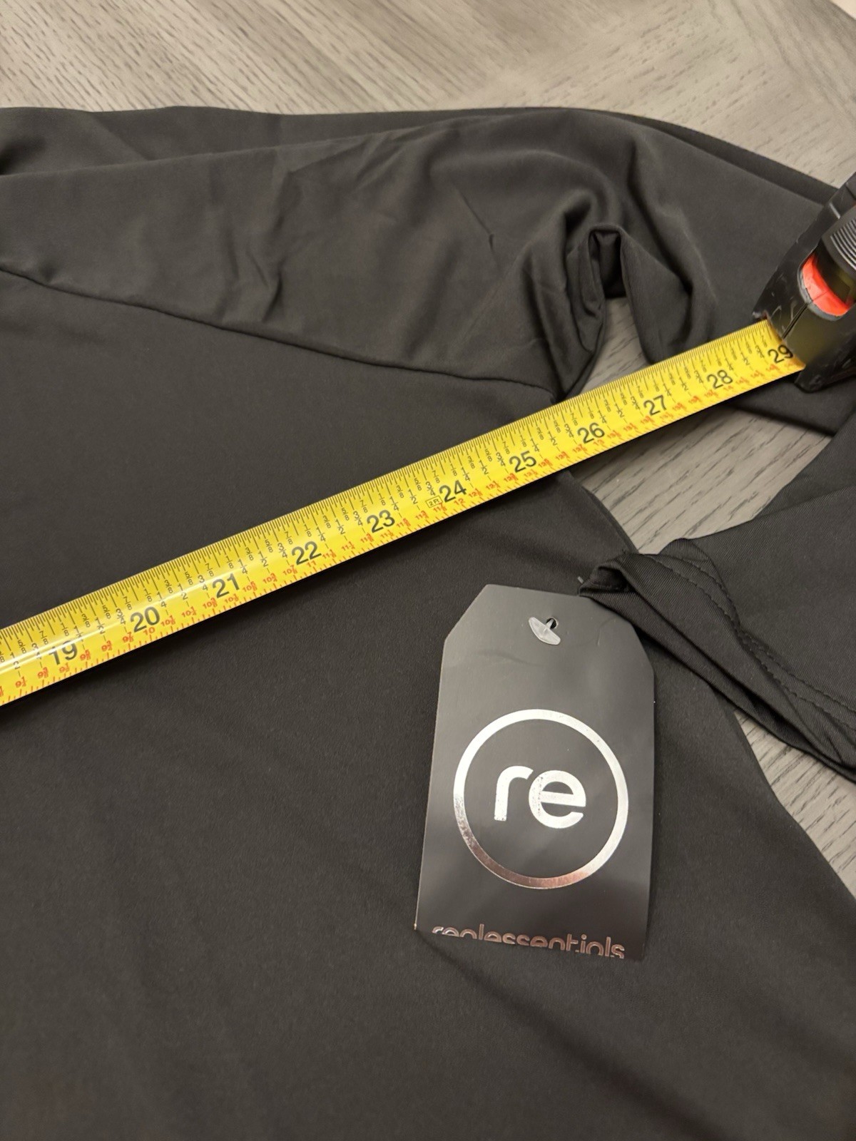 Real Essentials 1/4 Zip Mock Neck Pullover 2X Black Solid Long Sleeve gallery