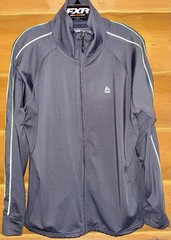 RBX Full Zip Active Top Men’s Size XL Dark Gray Neon Green