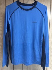 Patagonia Performance Shirt Blue XL 14 Boys EUC Fast Same Day Shipping B19
