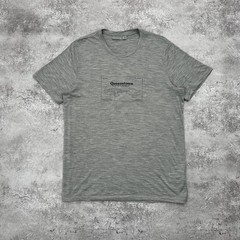 Icebreaker Merino Wool T-Shirt Men Tech Lite Queenstown Metro Heather Tee Size M