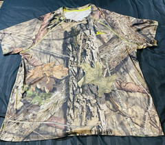 Mossy Oak Dri More Tech Camouflage T-Shirt Men’s XL Real Tree Hunting Top EUC