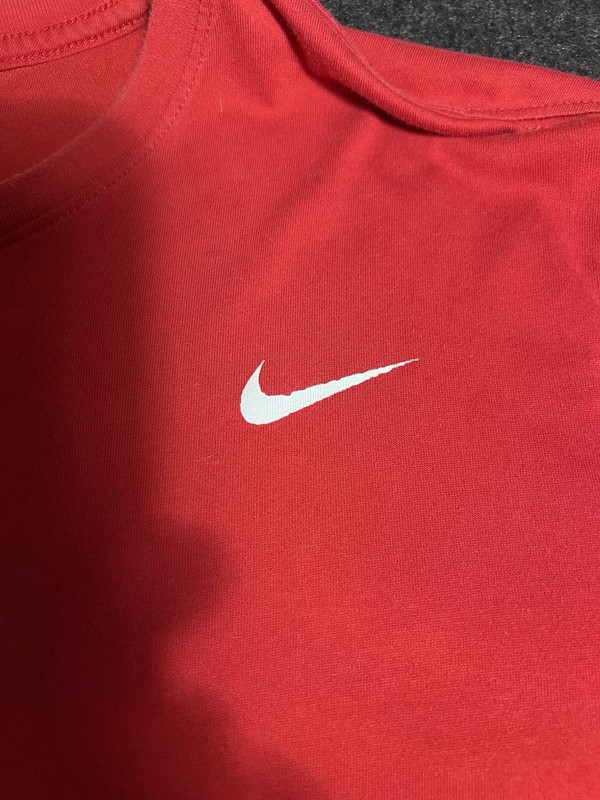 Nike Dri-FIT Nike Tee Men's 3XL Red Athletic Fit Short Sleeve Crew Neck gallery