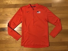 New S Nike Team USA Element 1/4 Zip Olympics Running Top Red Men’s CV0412-673