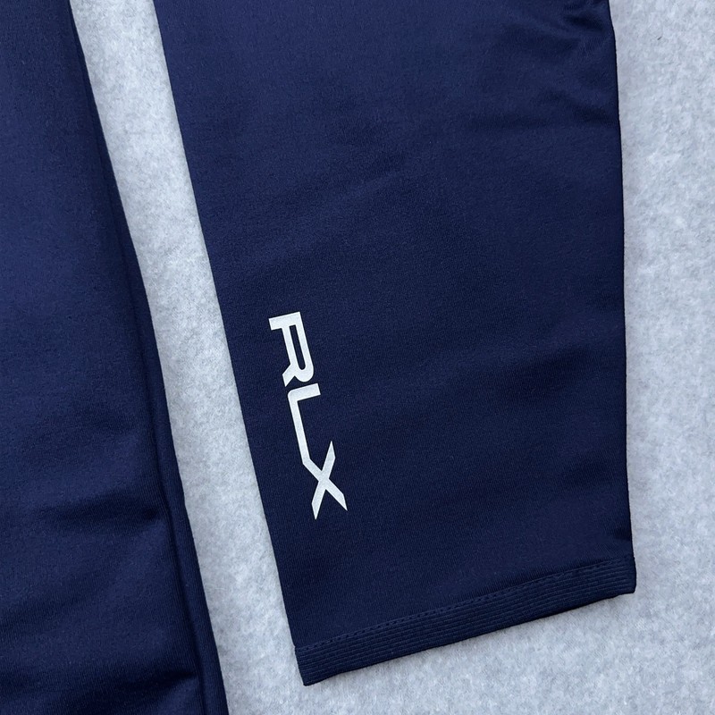 NEW RLX Ralph Lauren Performance Jersey 1/4 Zip Pullover Men's XL Blue Golf gallery
