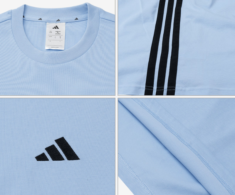 adidas Essential 3S Single Jersey Tee Men's Sports Gym T-Shirts AsiaFit JE6397 gallery