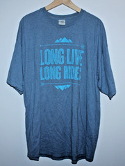 Long Live Long Rides Mens Cycling Bicycle T-Shirt 2X-Large XXL 52″ Chest 31″ T2B