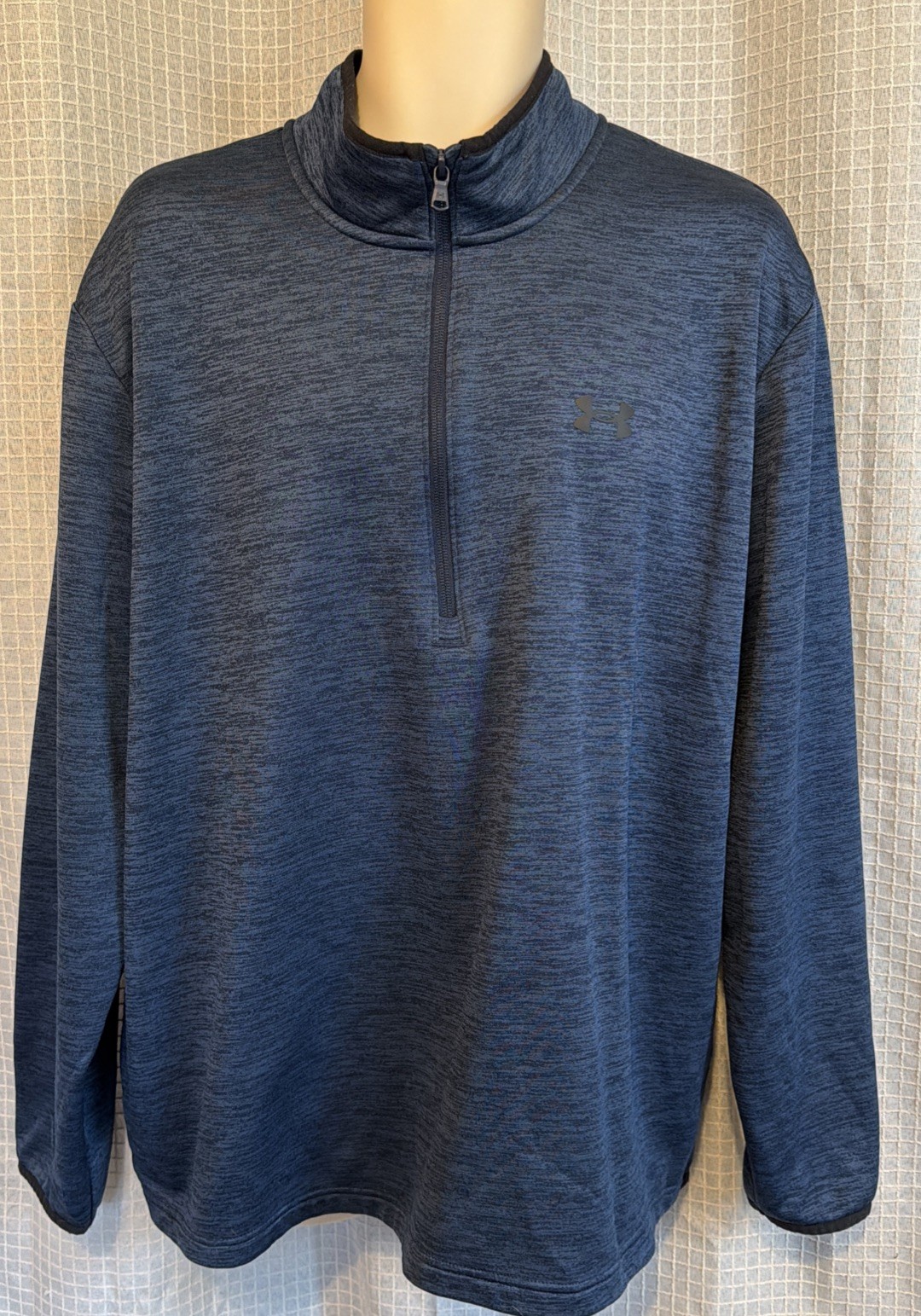 Under Armour Men's Blue Lightweight Loose fit Pullover Zip Shirt 2XL EUC. W gallery