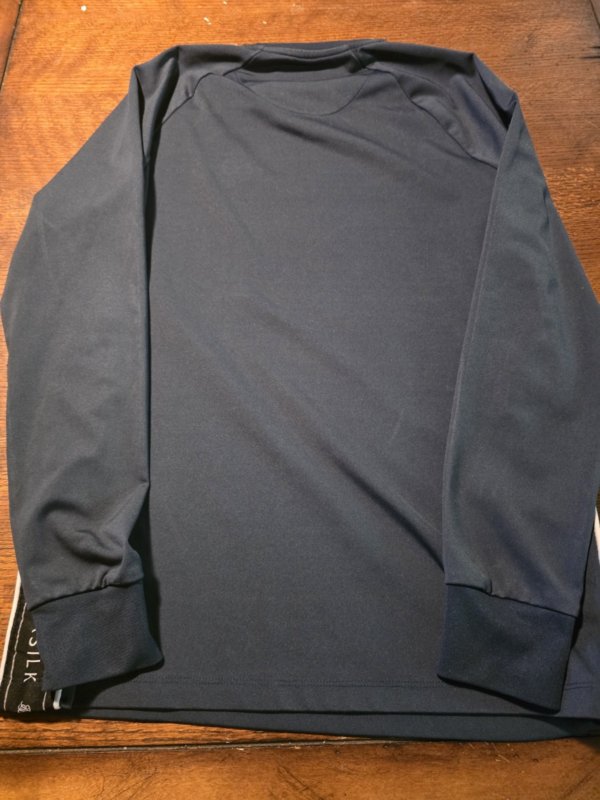 Sik Silk Mens Shirt Small Embroidered Green Long Sleeve Siksilk gallery