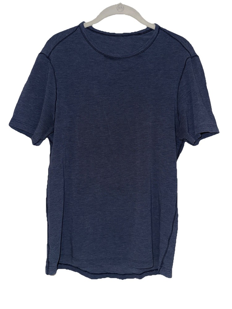 Lululemon 5 Year Basic Crew Neck T Shirt Men’s S Small Indigo Blue Short Sleeve