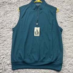 Donald Ross Golf Vest Performance Fairway 1/2 Zip Small Green New